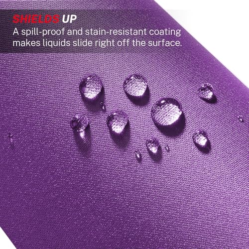 MROCO Mouse Pad [30% Larger] with Anti-Fray Stitched Edges, Premium-Textured Waterproof Surface, Non-Slip Rubber Base, Computer & Gaming Mouse Mat for Laptop, Office & Home, 8.5 x 11 in, Violet Purple - Image 5