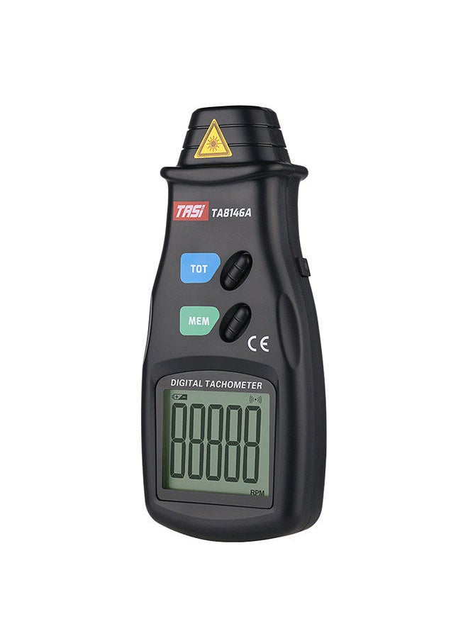TASI - TASI TA8146A Handheld Digital Tachometer 2.5-99999RPM Non-contact Laser Rotation Speed Meter Memory Function with Cloth Bag for Motors Fans Washing Machine Automobiles - Image 1