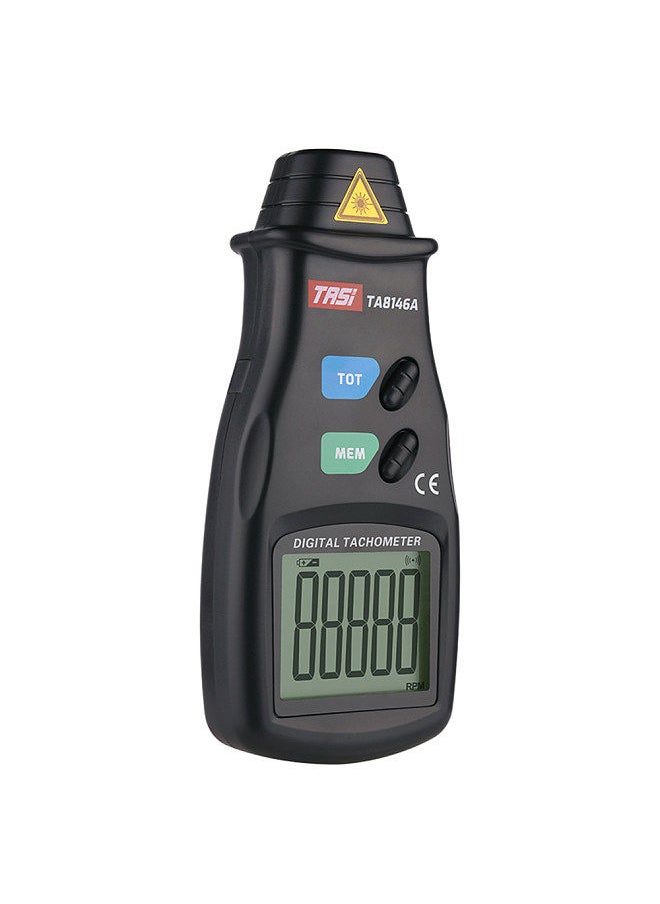 TASI - TASI TA8146A Handheld Digital Tachometer 2.5-99999RPM Non-contact Laser Rotation Speed Meter Memory Function with Cloth Bag for Motors Fans Washing Machine Automobiles - Image 1