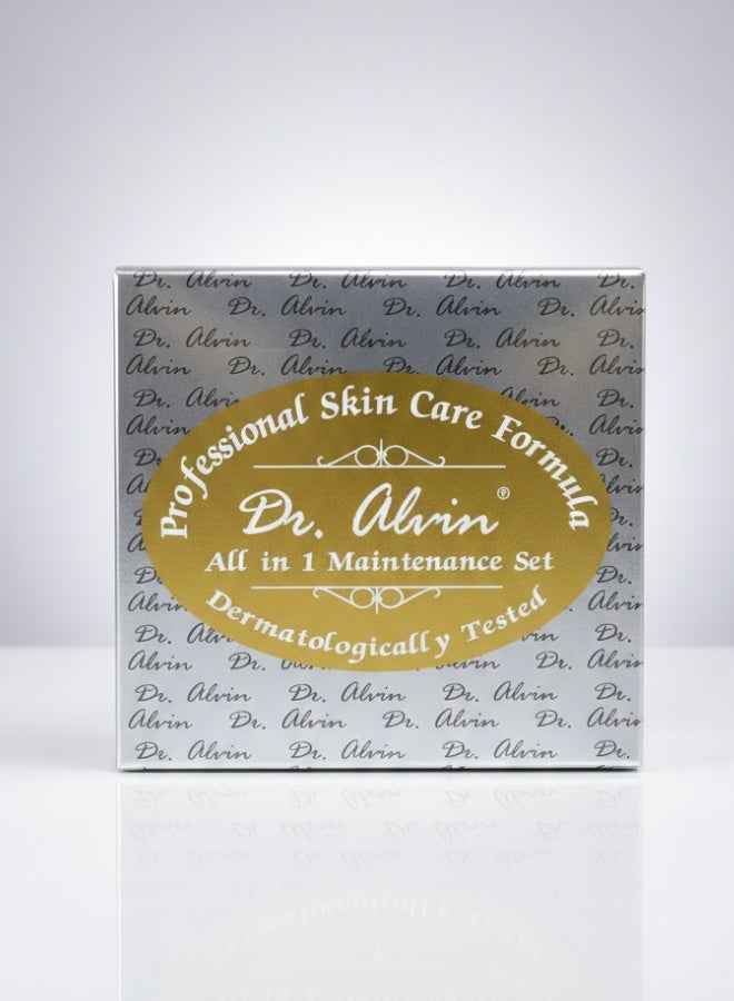 Dr. Alvin All in 1 Maintenance Set Whitening Anti Acne Skin Renewal Facial Kit - Image 1