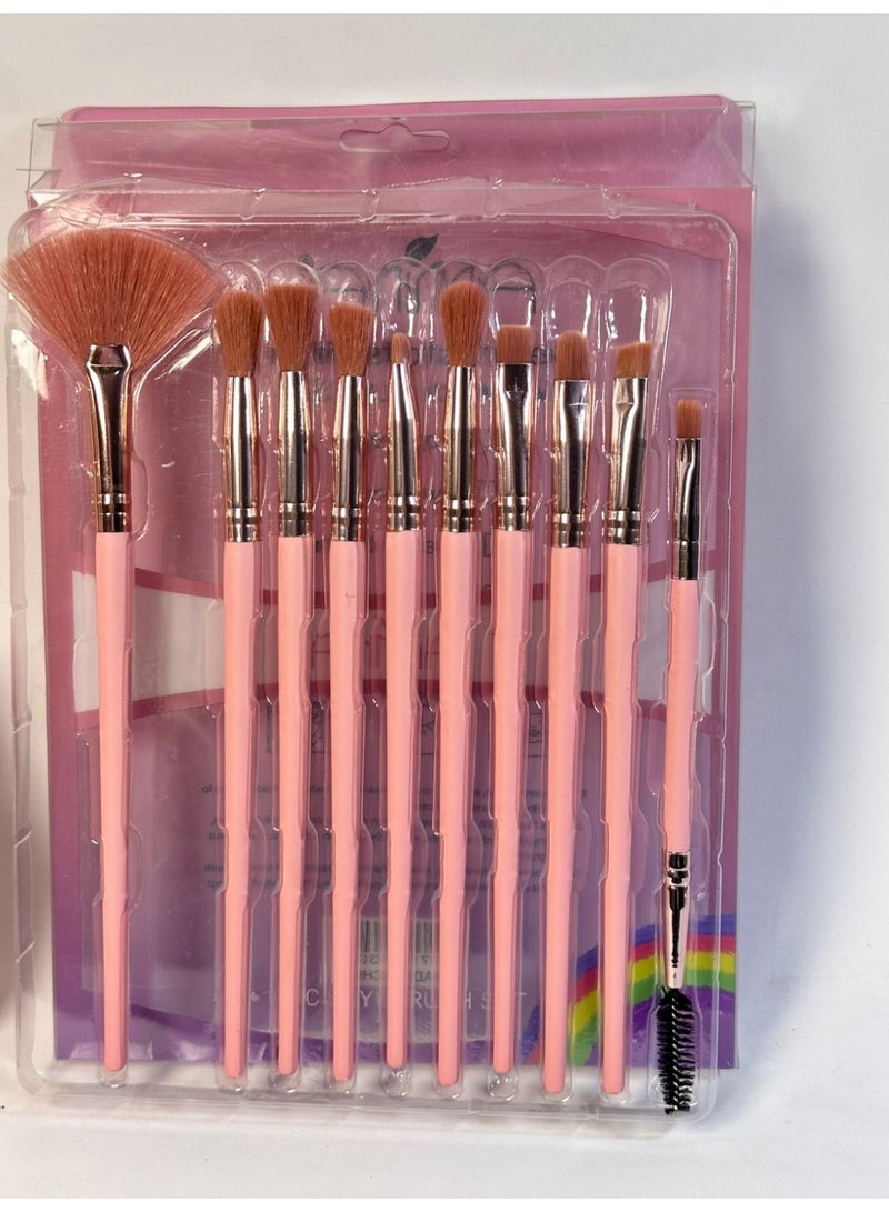 maya accessories Professional Makeup Brush Set for Flawless Makeup Application 10PCS may vary color - Image 2