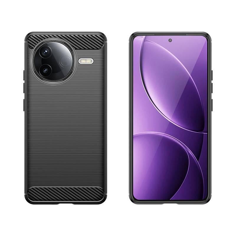 MS Silicone Protective Case for Redmi Note 14 with Shockproof and Drop Protection plus Shockproof plus Full Coverage plus Carbon Fiber Texture in Cyan - Image 4