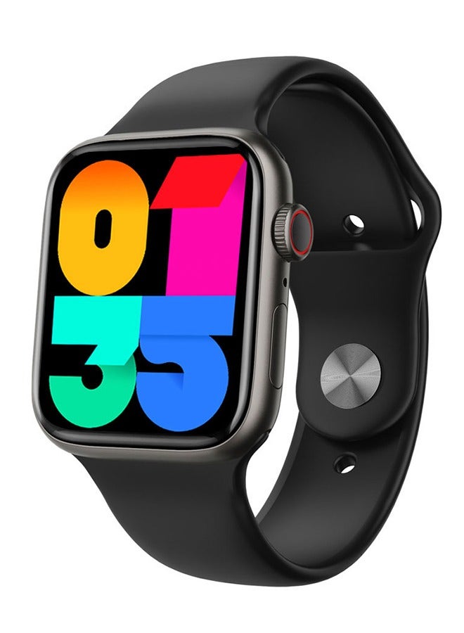 Smart Watch Bluetooth Fitness Tracker with Sleep Monitor Life Waterproof 2.15inch HD Color for Men Women Compatible iPhone IOS, Black  - Image 1