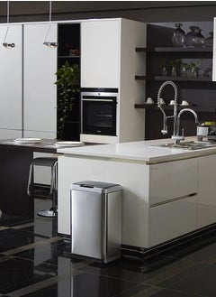 EKO MIRAGE SERIES | Premium Motion Sensor-Operated Trash Bin | Brushed Stainless Steel Finish | Soft-Closing | Fingerprint-Resistant | Metallic Grey | 80L  - Image 3