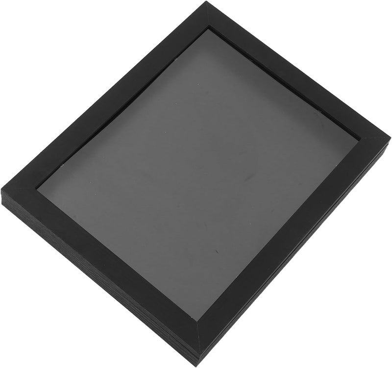 Homoyoyo Jersey Display Frame Case for Football Soccer Basketball Baseball Shirts, 11x14 Black Wood Shadow Box with Front Glass, Sports Memorabilia Display for Home and Office - Image 1