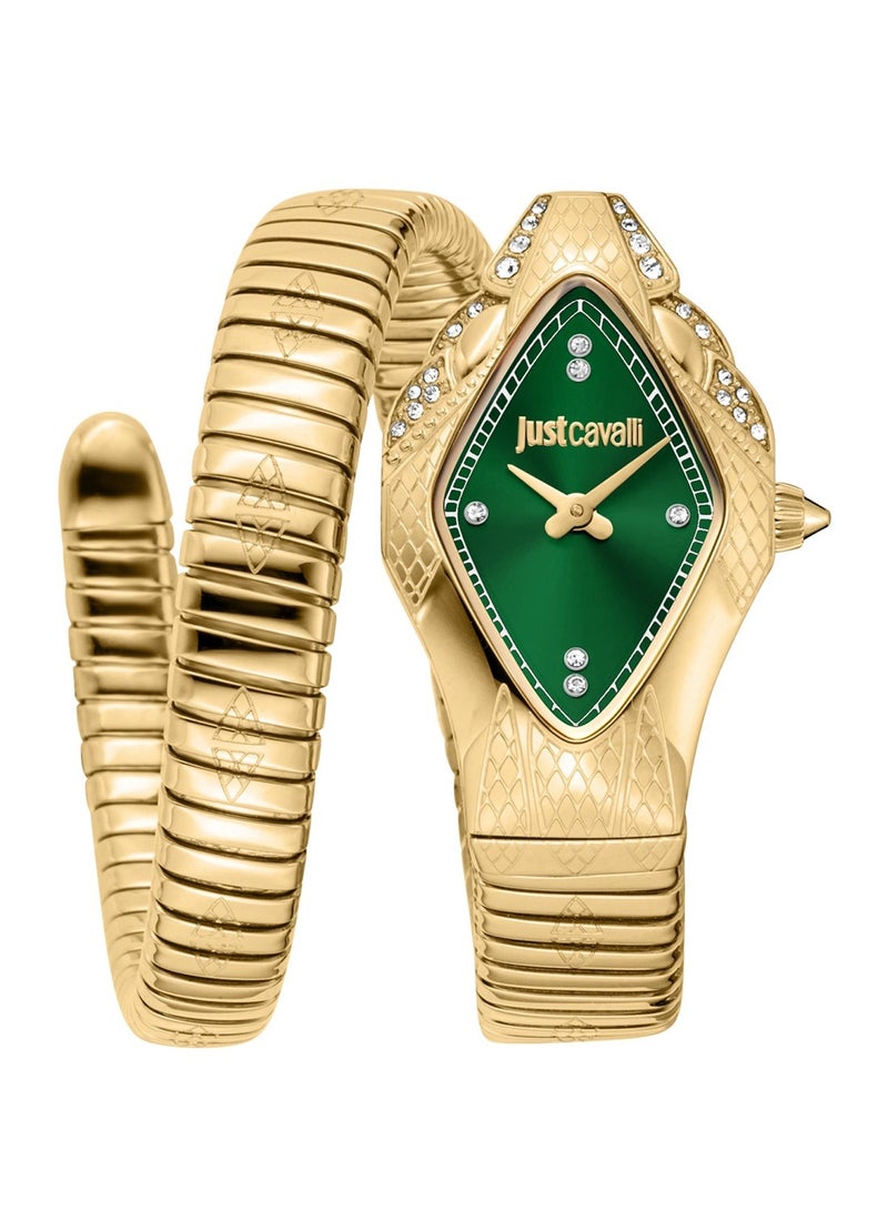 Just Cavalli Women Ferocious Gold Stainless Steel Analogue Quartz Watch JC1L306M0045  - Image 1