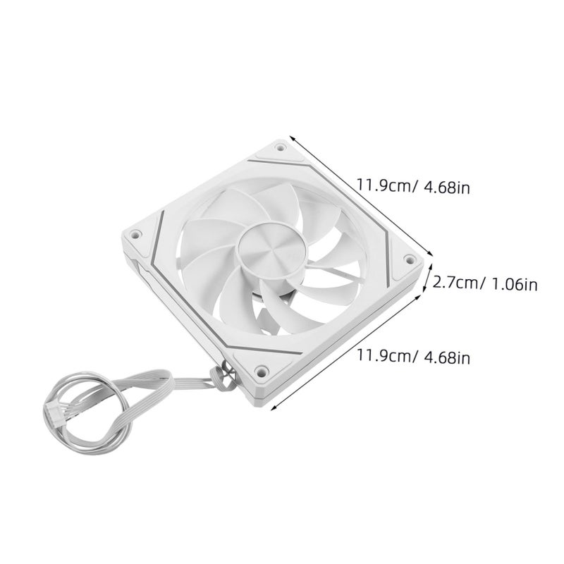 Durable PC Cooling Fan With LED Lighting For Gaming And Office - Image 3