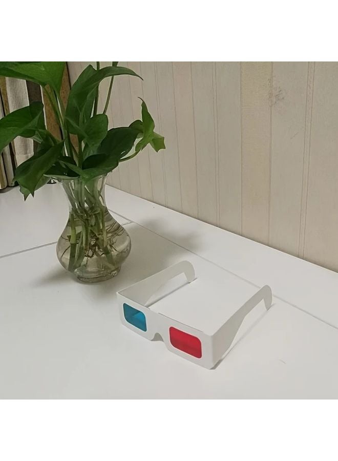 10 Pcs Universal Paper 3D Glasses Red Blue Stereo Movie Video Experience For Home Theater - Image 5