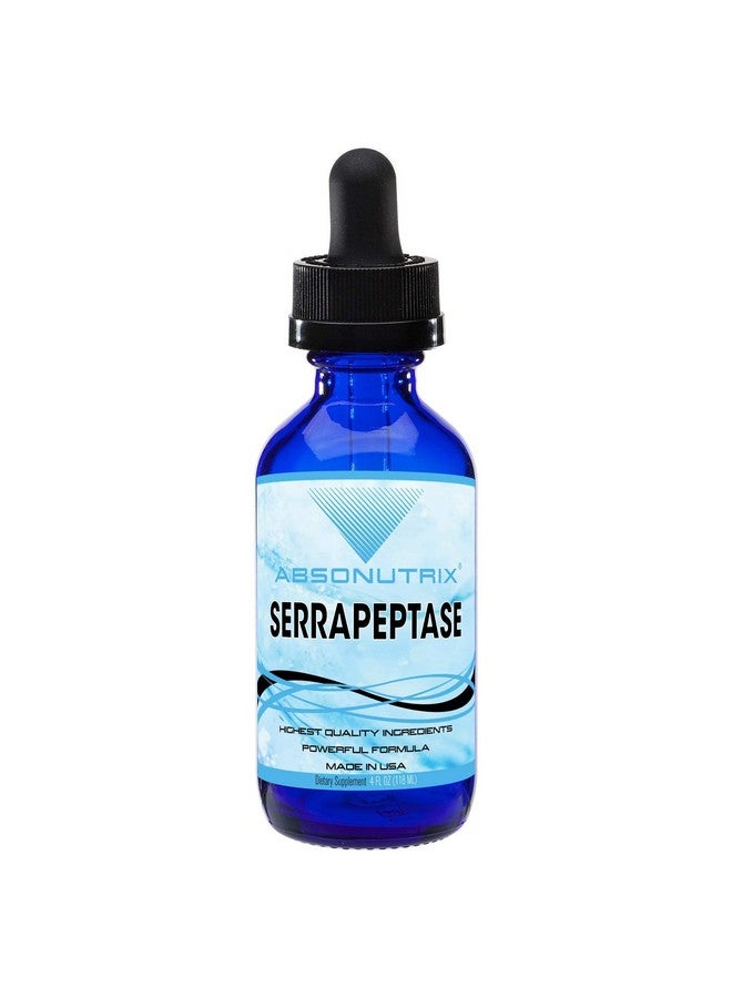 Absonutrix Serrapeptase Enzyme 583Mg 4 Fl Oz 250000 Spu Per Serving 120 Servings High Bioavailability Quick Absorption Thirdparty Tested Gmpcertified Nongmo Crueltyfree Made In Usa - Image 1