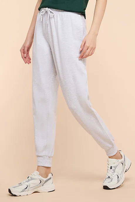 أر أند بي Solid Joggers with Drawstring Waist