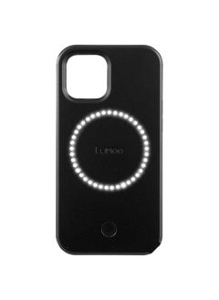 LuMee Halo Selfie Case For Apple Iphone 12 / 12 Pro Studio-Like Front & Back Light -Matte Black  - Image 1