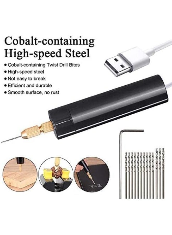مجموعة مثقاب يدوي كهربائي مع لقم متعددة لصناعة الإيبوكسي والإكسسوارات والأعمال اليدوية - Image 4
