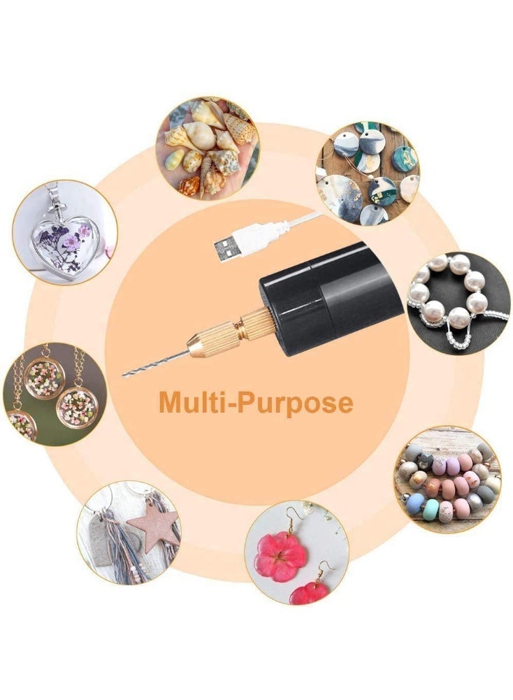 مجموعة مثقاب يدوي كهربائي مع لقم متعددة لصناعة الإيبوكسي والإكسسوارات والأعمال اليدوية - Image 3