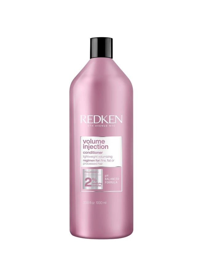 REDKEN Volume Injection Conditioner | Hair Volumizer For Fine Hair | Detangling and Volumizing | 33.8 Fl Oz - Image 1