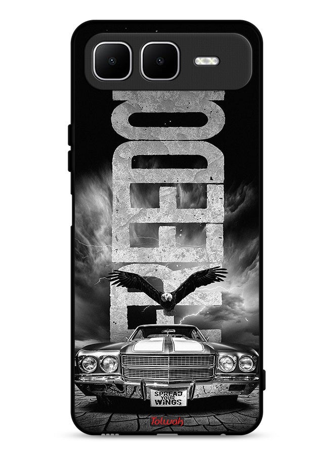 Tolwak Infinix Smart 10 Plus Protective Case Cover Freedom Art