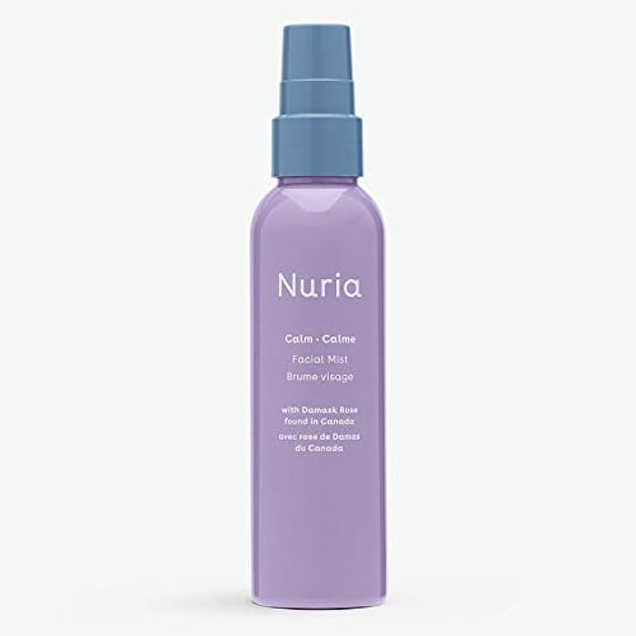 Nuria - Calm Facial Mist, Fragrance-Free Damask Rose Water Spray for Face, Face Mist Spray with Marigold Extract, Oat, and Glycerin, 120mL/4.1 fl oz - Image 1