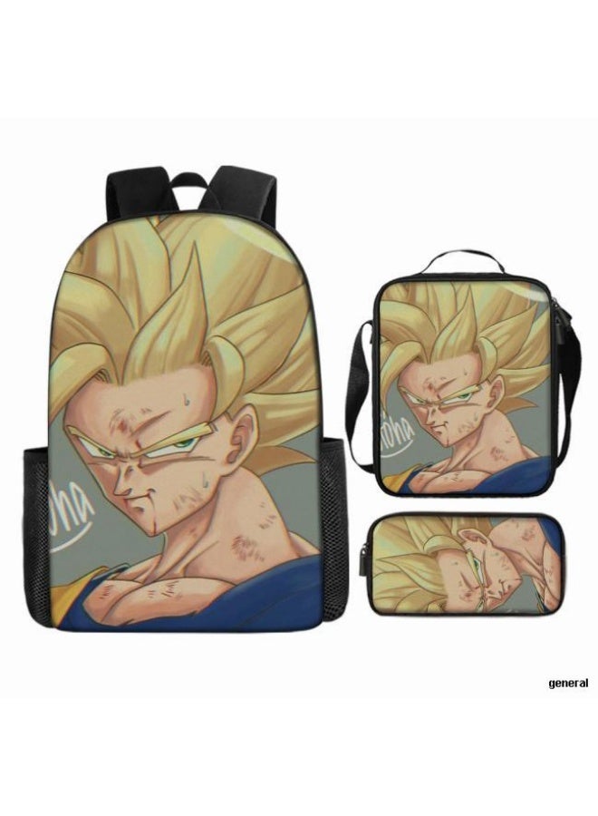 عام حقيبة ظهر مطبوعة عالمية مشتركة - مجموعة حقائب ظهر من ثلاث قطع (متوفرة للطلاب والأطفال والأصدقاء في النزهايات وتسلق الجبال وما إلى ذلك) - 1 - Image 1