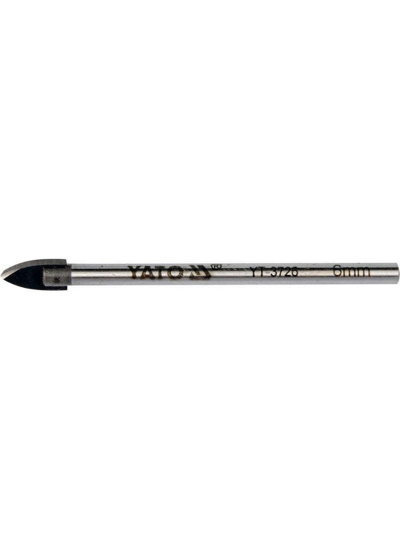 Yato YATO Glass and Tile Drill Bit 6mm Sliding Card  YT-3726 