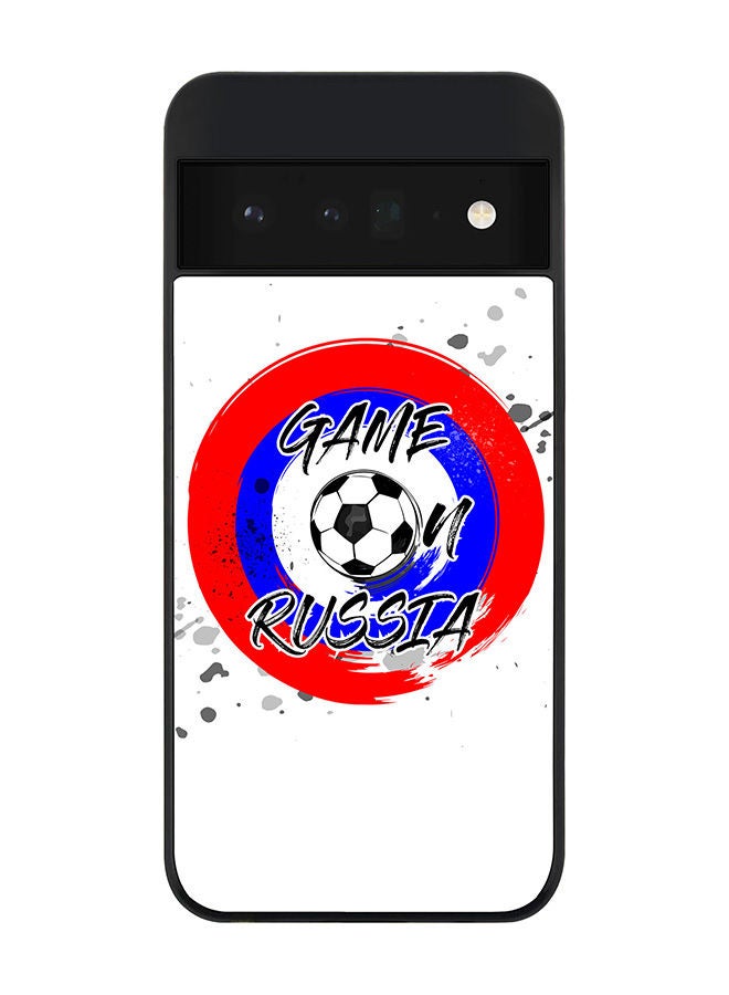 Stylizedd Rugged Black edge case for Google Pixel 6 Pro 5G Slim fit Soft Case Flexible Rubber Edges Anti Drop TPU Gel Thin Cover - Game on Russia - Image 1