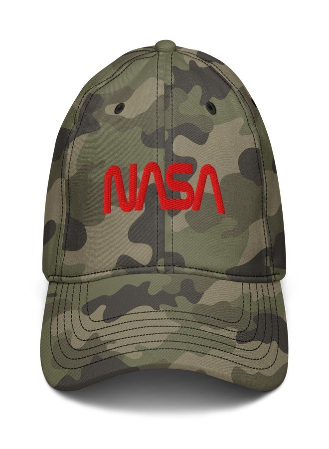 ناسا قبعة بيسبول كلاسيكية قابلة للتعديل بشعار دودة حمراء عملاقة من Space Science - Image 2