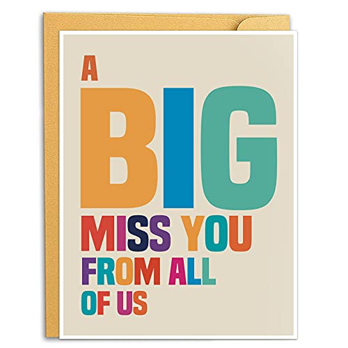 Goroar A Big Miss You Card, Big Huge Thinking of You Card, Extra Large Greeting Card - Image 1