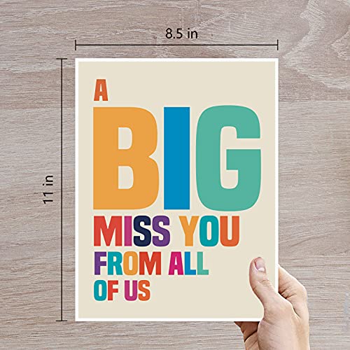 Goroar A Big Miss You Card, Big Huge Thinking of You Card, Extra Large Greeting Card - Image 2