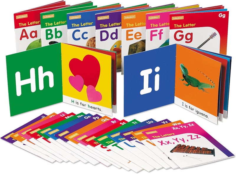 Lakeshore English Alphabet Books 24-Piece Set