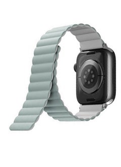 Uniq 45/42/44/49mm Reversible Apple Watch Strap, UNIQ Revix Moss GreenTan  - Image 3