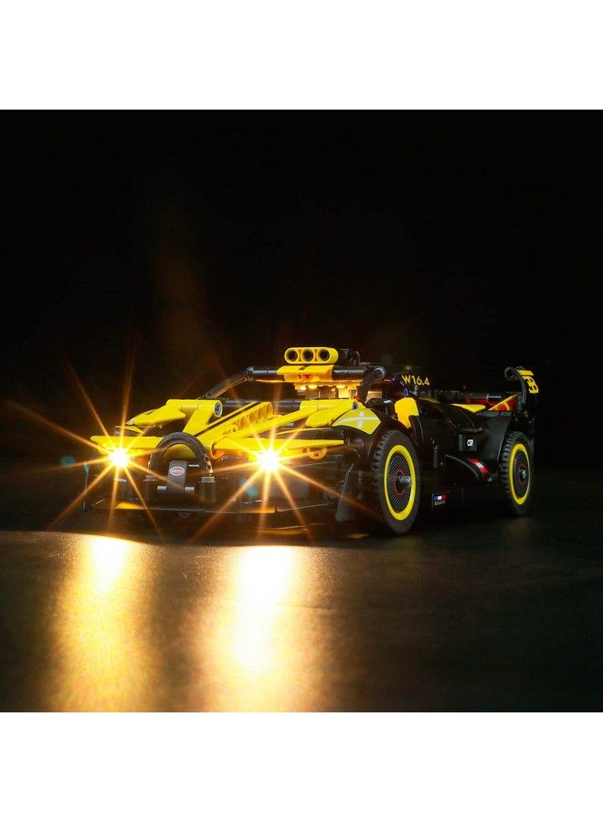 BRIKSMAX طقم إضاءة Led لسيارة ليغو 42151 بوجاتي بوليد متوافق مع نموذج مكعبات بناء ليغو تكنيك لا يشمل مجموعة ليغو - Image 3