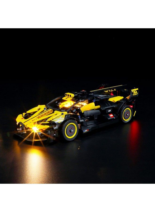 BRIKSMAX طقم إضاءة Led لسيارة ليغو 42151 بوجاتي بوليد متوافق مع نموذج مكعبات بناء ليغو تكنيك لا يشمل مجموعة ليغو - Image 2