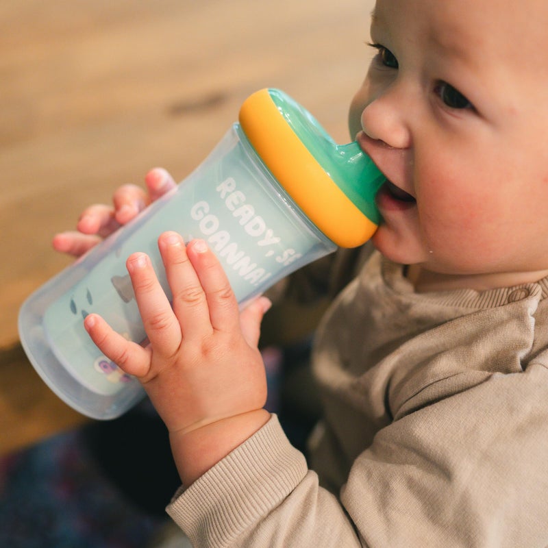 The First Years Bluey Insulated Sippy Cups - Dishwasher Safe Spill Proof Toddler Cups - Ages 12 Months and Up - 9 Ounces - 2 Count - Image 5