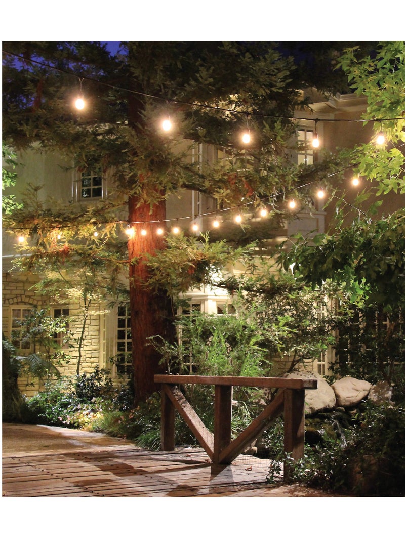 فيت اليكتريك مجموعة مصابيح LED داخلية / خارجية مقاومة لتسرب الماء بطول 48 قدمًا بيضاء دافئة 14.6 مترًا - Image 2