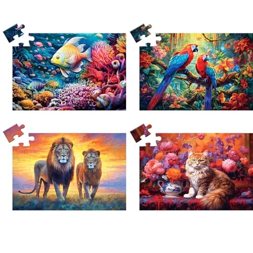 WSCXSC 4 Pack 36 Large Piece Puzzles Dementia Alzheimers Products and Activities Memory Game for Patients in Nursing Home Alzheimers Puzzle Easy for Adults for Seniors or Elderly Alzheimers Patients - Image 1
