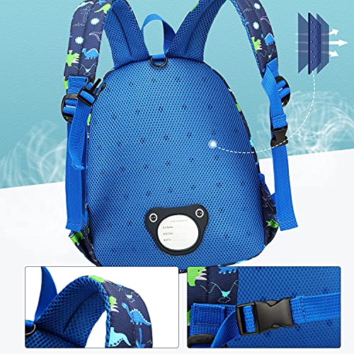 willikiva 3D Dinosaur Backpack Toddler Backpacks for Boys and Girls Kids Backpack Waterproof Preschool Safety Harness Leash (Green Dinosaur) - Image 5