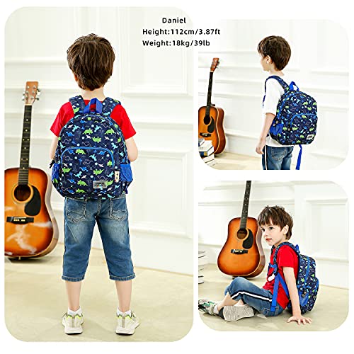 willikiva 3D Dinosaur Backpack Toddler Backpacks for Boys and Girls Kids Backpack Waterproof Preschool Safety Harness Leash (Green Dinosaur) - Image 2