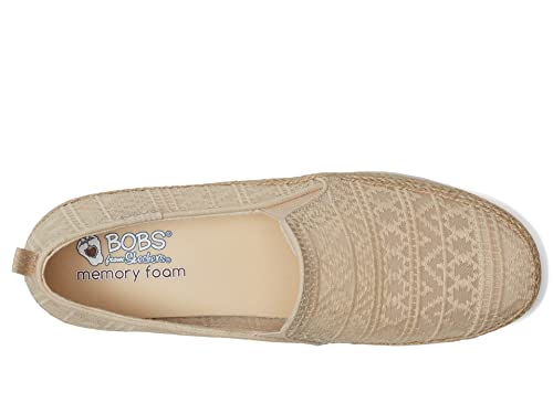 Skechers BOBS Women's Flexpadrille Hi-Crisp Meadow Espadrille, Natural, 9 - Image 2