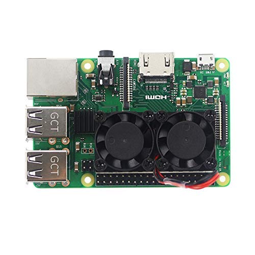REES52 Raspberry Pi 4 Dual Fan with Heatsink Cooling System Double Cooling Fan Cooler Radiator Suitable for Raspberry Pi 4B 3 3B Plus - Image 4