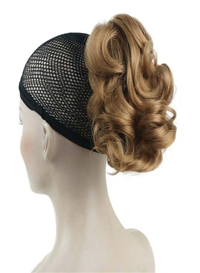 ايمول وصلات شعر ذيل حصان صناعية قصيرة مجعدة من Aimole بطول 6 بوصات، وزنها 80 غرامًا، مزودة بمشبك فك/مخلب (19- أشقر فراولة فاتح). - Image 1