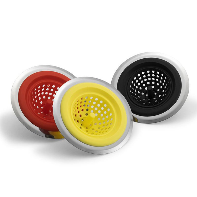 Silicone Kitchen Sink Drain Plugs Strainers Sewer Hair Filter Collect Bath Drain Stopper Sink Floor Drain Plug Kitchen Accessory - Image 1