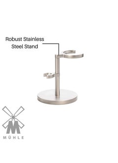 M MÜHLE ROCCA Stand for Razors & Shaving Brushes | Shave Accessory | Matt Stainless Steel  - Image 4