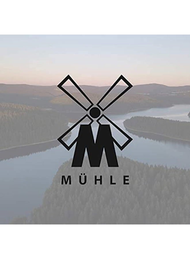 M MÜHLE حامل ROCCA للموسات وفرش الحلاقة | ملحقات الحلاقة | فولاذ مقاوم للصدأ غير لامع - Image 5