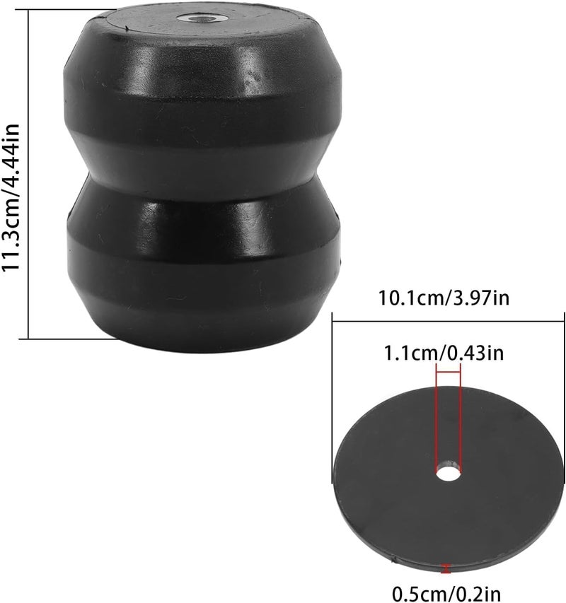 Taesayl Gmrck15s Suspension Rear Helper Springs Kit Compatible with Silverado 1500 Sierra 1500 Truck 1999-2021 - Image 3