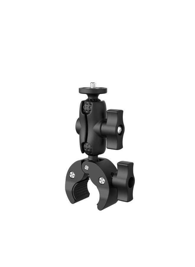 Generic Staring Bracket 25mm Ball Head Motorcycle Outdoor Riding Car Suction Cup Fixed Bracket Shooting Mobile Phone Bracket-Color:Upgraded Strong Clip Short  - Image 1
