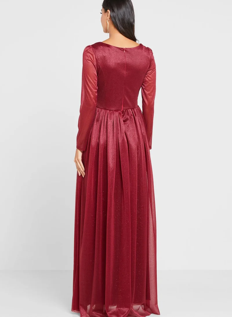 Khizana Shimmer A-Line Dress
