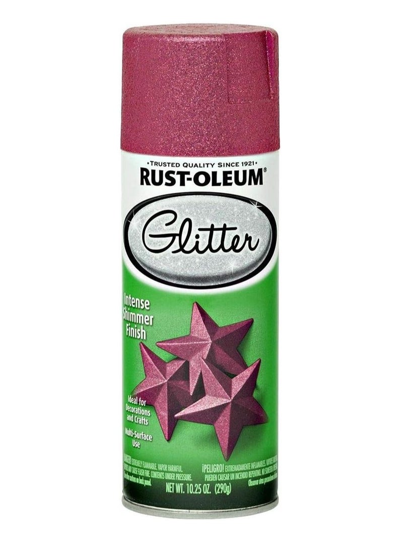 RUST-OLEUM Rust-oleum Spray Paint - 276287-10.25 Oz., Glitter Pink  - Image 1