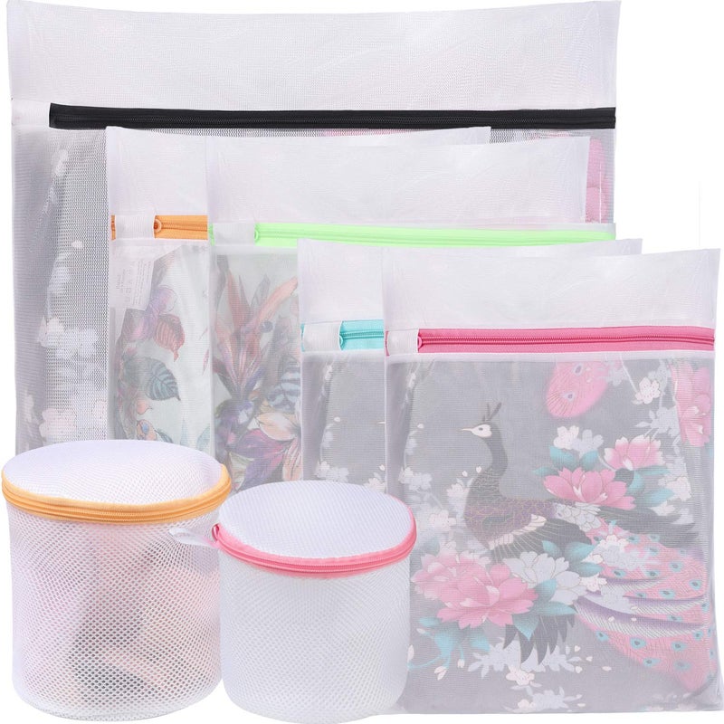 BAGAIL BAGAIL Laundry Bags Mesh Wash Bag for Intimates Lingerie and Delicates7Pcs1XL2L2M2 Bra Bags 