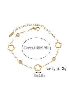 Equal Elegant & High Quality Stainless Steel Gold Plated Bracelet Bangle For Women  - Image 4