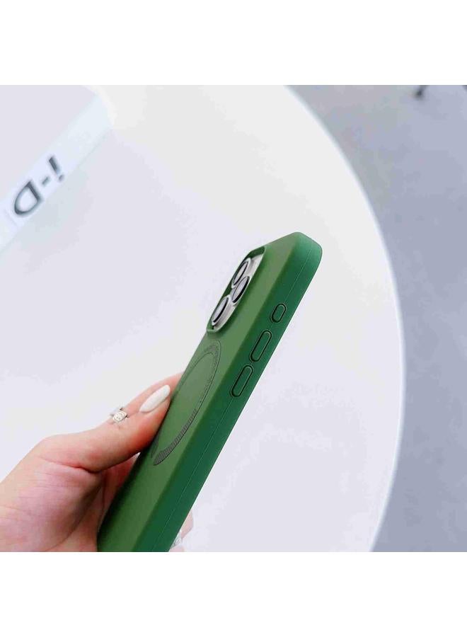 اس-توب جراب هاتف iPhone 14 MagSafe المغناطيسي السائل من السيليكون - Image 5