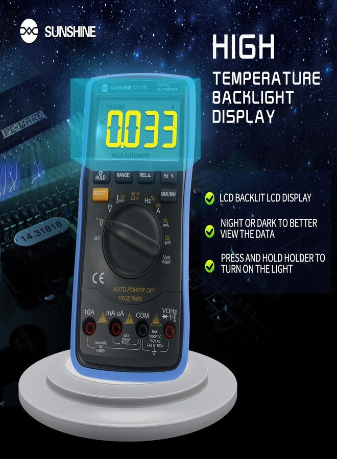 fonefunshop Sunshine DT-17N Digital Multimeter for Phone Repair - Image 5