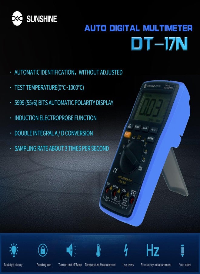 fonefunshop Sunshine DT-17N Digital Multimeter for Phone Repair - Image 3